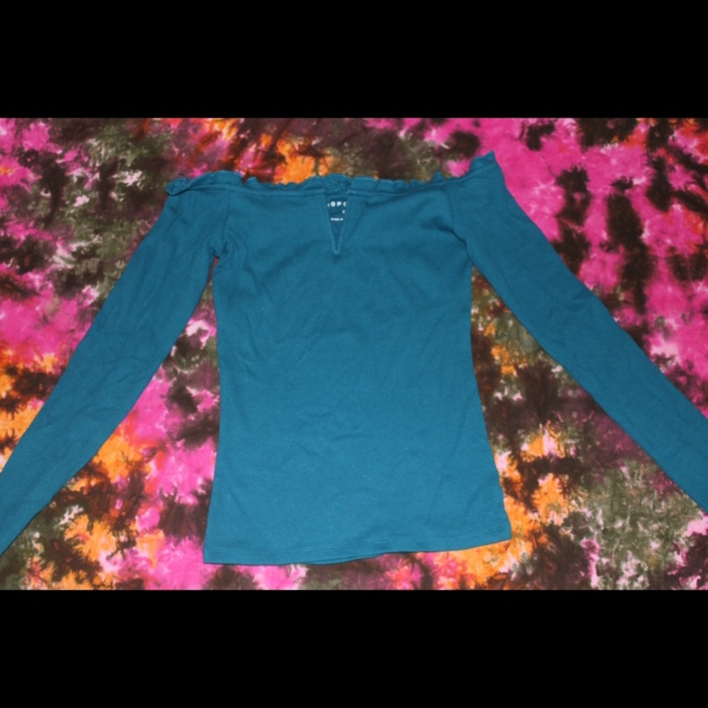 long sleeves off the shoulder top